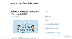 Desktop Screenshot of nguoiconvungchiemtrung.wordpress.com