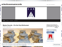 Tablet Screenshot of eclecticavenuerecords.wordpress.com