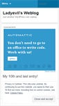 Mobile Screenshot of ladyevil.wordpress.com