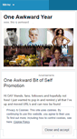 Mobile Screenshot of oneawkwardyear.wordpress.com