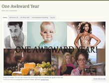 Tablet Screenshot of oneawkwardyear.wordpress.com