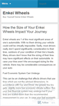 Mobile Screenshot of eenkeiwheels.wordpress.com