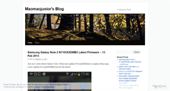 Desktop Screenshot of maomaojunior.wordpress.com