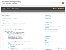 Tablet Screenshot of blackberrydeveloper.wordpress.com