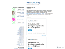 Tablet Screenshot of basskick.wordpress.com