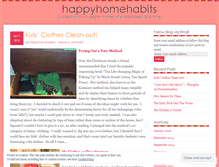 Tablet Screenshot of happyhomehabits.wordpress.com