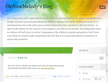 Tablet Screenshot of ohwowmelody.wordpress.com