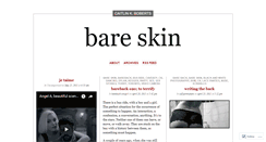 Desktop Screenshot of bareskin.wordpress.com