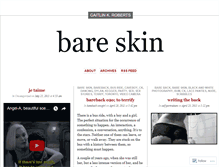 Tablet Screenshot of bareskin.wordpress.com