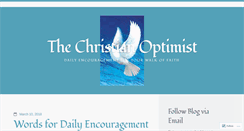 Desktop Screenshot of christianoptimist.wordpress.com