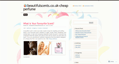 Desktop Screenshot of cheapperfumebeautifulscents.wordpress.com