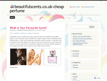 Tablet Screenshot of cheapperfumebeautifulscents.wordpress.com