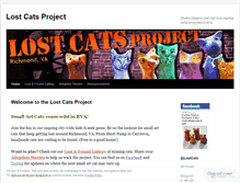 Tablet Screenshot of lostcatsproject.wordpress.com