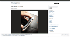 Desktop Screenshot of ichangshop.wordpress.com