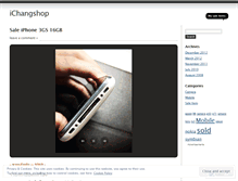 Tablet Screenshot of ichangshop.wordpress.com