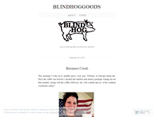 Tablet Screenshot of blindhoggoods.wordpress.com