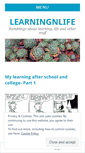 Mobile Screenshot of learningnlife.wordpress.com