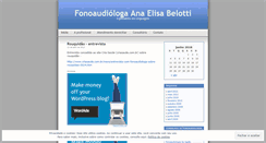 Desktop Screenshot of fonoaudiologa.wordpress.com