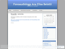 Tablet Screenshot of fonoaudiologa.wordpress.com