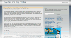 Desktop Screenshot of doggiephotos.wordpress.com