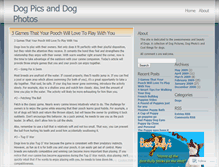 Tablet Screenshot of doggiephotos.wordpress.com