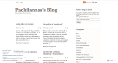 Desktop Screenshot of pachilanzas.wordpress.com