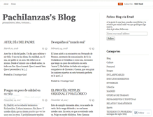 Tablet Screenshot of pachilanzas.wordpress.com