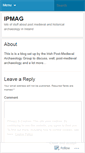 Mobile Screenshot of irishpostmedarchaeology.wordpress.com