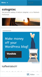 Mobile Screenshot of cologniac.wordpress.com