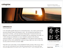 Tablet Screenshot of cologniac.wordpress.com