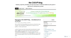 Desktop Screenshot of casipblog.wordpress.com