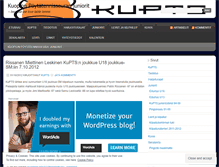 Tablet Screenshot of kuptsjuniorit.wordpress.com