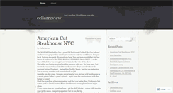 Desktop Screenshot of cellarreview.wordpress.com