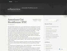 Tablet Screenshot of cellarreview.wordpress.com
