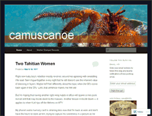 Tablet Screenshot of camuscanoe.wordpress.com