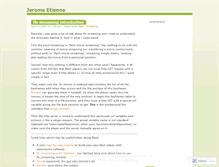 Tablet Screenshot of jeromeux.wordpress.com
