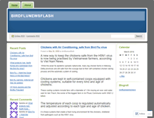 Tablet Screenshot of birdflunewsflash.wordpress.com