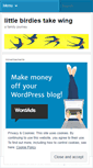 Mobile Screenshot of littlebirdiestakewing.wordpress.com