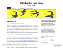 Tablet Screenshot of littlebirdiestakewing.wordpress.com