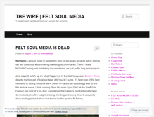 Tablet Screenshot of feltsoulmedia.wordpress.com