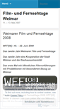 Mobile Screenshot of filmtageweimar.wordpress.com