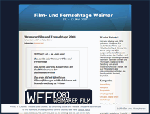 Tablet Screenshot of filmtageweimar.wordpress.com