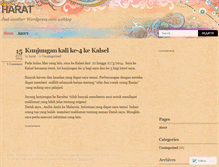 Tablet Screenshot of harat.wordpress.com