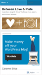Mobile Screenshot of betweenloveandplate.wordpress.com