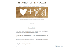 Tablet Screenshot of betweenloveandplate.wordpress.com