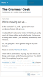 Mobile Screenshot of grammargeek.wordpress.com