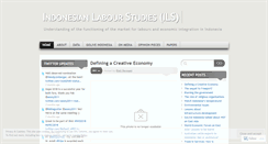 Desktop Screenshot of indonesianlabourstudies.wordpress.com