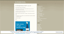 Desktop Screenshot of leschroniquessonores.wordpress.com