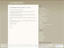 Tablet Screenshot of leschroniquessonores.wordpress.com