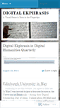 Mobile Screenshot of digitalekphrasis.wordpress.com
